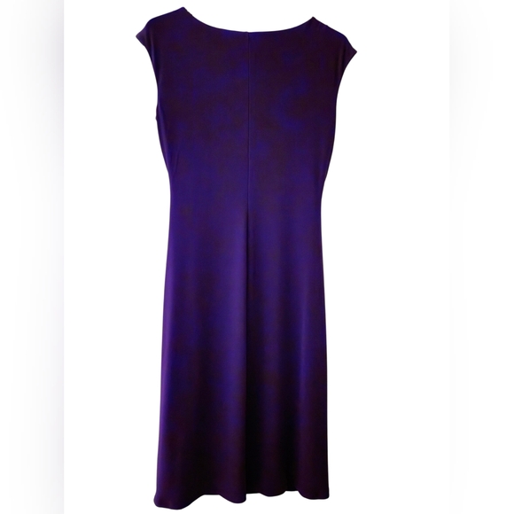 Ralph Lauren Purple Cowl Neck Dress - Size 8 - Picture 2 of 8